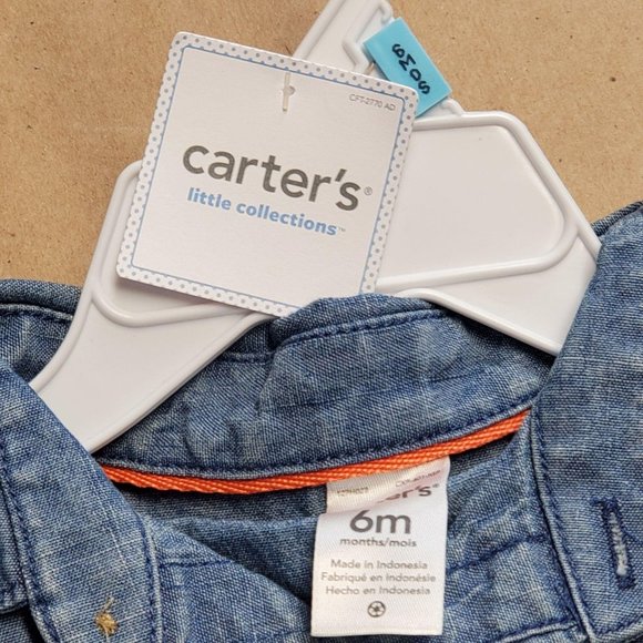Carter's 2-Pc. Shirt & Shorts Set 6M Blue - Picture 6 of 15
